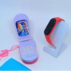 Kit Relógio Infantil Digital Prova água Bracelete Sports Watch + Celul