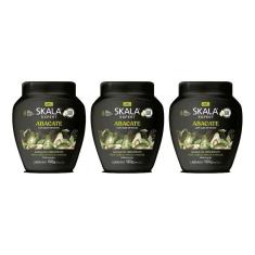 Creme Skala 1Kg Bomba Abacate-Kit C/3Un