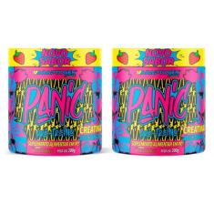 Kit 2 Panic Adaptogen Pré-treino com Creatina Nova Fórmula 2 potes 300