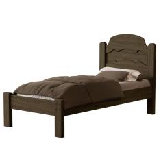 Cama De Solteiro 100% Mdf 107x94x195cm Iris Castanho