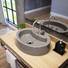 Kit Cuba Ov43 com Torneira C50 e Válvula 1 Polegada Abs Compace Cinza