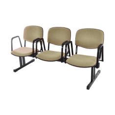 Cadeira Em Longarina Para Auditórios Linha Hotel Bege