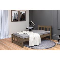 Cama Quarto Solteiro Pop Com Estrado De Madeira Maciça - Mali, Mocacci