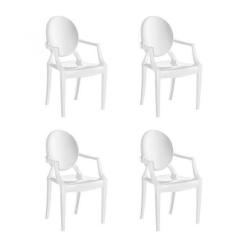 Conjunto 4 Cadeiras de Plástico Polipropileno Empilhável Wind Plus - K