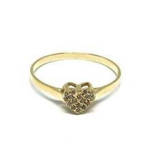 Anel ouro 18K Coração  com Pedras - Elegancy Joias, 29