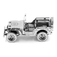 Miniatura de montar metal earth jeep willys overland icx139, Prata