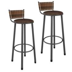 Kit 2 Banquetas de Aço para Cozinha Bete - Tubulares Paonanda