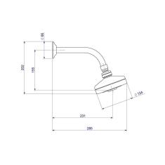 Chuveiro Deca Acquaplus 1990.C.STD Parede Cromado