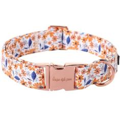 Unique style paws Coleira com fivela de metal para outono, inverno, Natal, para meninos, meninas, cães pequenos e médios