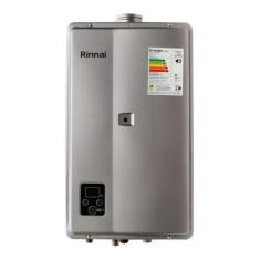 Aquecedor De Água a Gás Rinnai REU E27 FEH 27 Litros PRATA GÁS GN