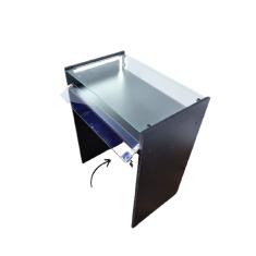 Mesa Ótica Super LED Porta Vidro Preto