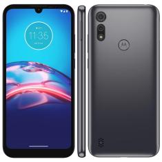 Smartphone Motorola Moto e6s Cinza Titanium 32GB, Tela Max Vision de 6.1", Câmera Traseira Dupla, Android 9.0, Processador Octa-Core e 2GB de RAM