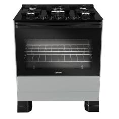 Fogão a Gás 5 Bocas Mueller, Mesa de Vidro - MFV5BF - Titanio