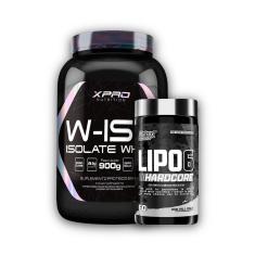 Kit Termogênico Lipo 6 Black - Nutrex + Whey Protein Isolado W-Iso 900g - XPRO Nutrition-Unissex