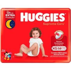 Fralda Huggies Supreme Care XG 58 Unidades, XG, 58