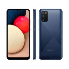 Smartphone Samsung Galaxy A02s 32Gb Azul 4G - Octa-Core 3Gb Ram 6,5 Câ