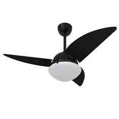 Ventilador de Teto Volare Preto Fosco Class Nero 3 Pás 110V