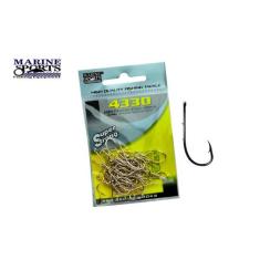 Anzol Marine Sports Super Strong 4330 N 1 (2,9cm) C/ Farpas - 50 Peças