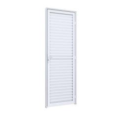 Porta de Giro Alumínio Laminada Ventilada Ideale 215cmx85cmx4,5cm Luca