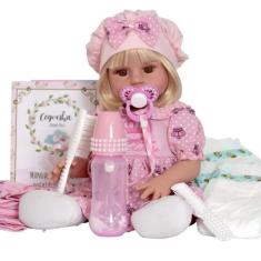 Boneca Bebe Reborn Loira de Silicone Barato - Cegonha Reborn Dolls