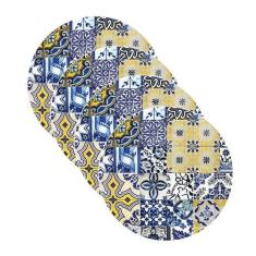 Sousplat estampa Azulejo Português 2 impresso tecido Microfibra - NSW,
