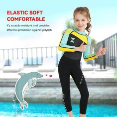 Daconovo Roupa de mergulho infantil de neoprene, peça única, proteção solar para surf, mergulho, natação, barco no inverno