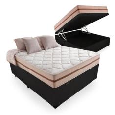 Cama Box Baú Casal + Colchão de Molas Ensacadas - Anjos - Classic 138c