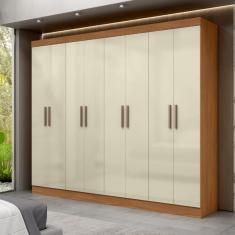 Guarda Roupa Casal 8 Portas 4 Gavetas Paris Maxel Móveis