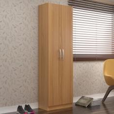 Armário Multiuso 2 Portas 4 Prateleiras Milão Evidência Móveis Cinamomo