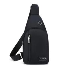 BOLSA MOCHILA IMPERMEÁVEL TRANSVERSAL CROSSBODY POCHETE DE PEITO PORTÁTIL ALÇA ÚNICA AJUSTÁVEL-Unissex