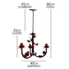 Lustre de Ferro Decorativo Para Sala Moderna Fabricação Propria