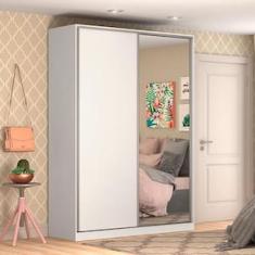Guarda-Roupa Nova Mobile Magic com 2 Portas de Correr, 3 Gavetas e Espelho