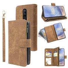 Capa carteira compatível com OnePlus 7 Pro e capa flip de couro vintage premium com suporte para cartão de crédito para OnePlus7Pro 5G One Plus 1+7 1Plus OnePlus7 7Pro One+ 1 + sete mulheres homens