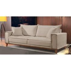 Sofá Fixo 3 Lugares Luxo 220 Cm Aquiles - Castellar Móbile