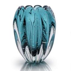 Vaso Em Cristal Murano Esmeralda - São Marcos