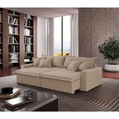 Sofá Montreal Linho 02 Módulos De 90cm B25cm Meu Sofá Online A226 Linho Bege