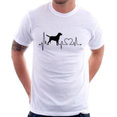 Camiseta Cachorro Batimentos Cardíacos - Foca na Moda, Branco, GG