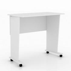 Mesa Para Notebook Dobrável Com Rodízios Branco Tecno Mobili, Branco