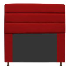 Cabeceira Turim 195 Cm King Size Suede Vermelho