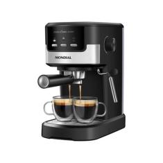 Cafeteira Espresso Dolce Crema Mondial 20 Bar C-20-EC 127V, Preto e In