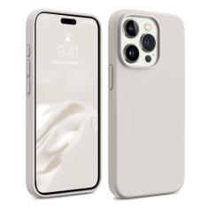 AOTESIER Capa compatível com iPhone 15 Pro, [proteção militar à prova de choque] capa de silicone para celular com [forro de microfibra macio antiarranhões] proteção para câmera e tela de 6,1