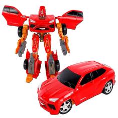 Boneco Super Robô Transmutes 2 em 1 Robot War Vermelho L015-17 - Dorémi