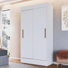 Guarda Roupa Solteiro 2 Portas 2 Gavetas Lyon Doripel, Branco