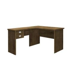 Mesa De Canto L Escrivaninha Office 2 Gavetas E Chave Taurus - LOJAS P