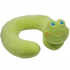 Travesseiro De Pescoço - Sapinho - Verde - Antialérgico - Bichos De Pano