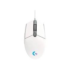 Mouse Gamer Logitech G203 LIGHTSYNC RGB, Efeito de Ondas de Cores, 6 Botões Programáveis e Até 8.000 DPI, Branco - 910-005794