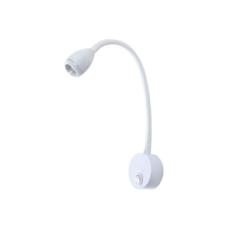 Arandela Led 3w 3000k Haste Flexível Quarto Cabeceira Cama Leitura