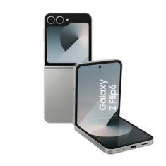Celular Samsung Galaxy Z Flip6 5g, 256gb, 12gb Ram, Tela 6.7, Câm. Dupla + Selfie 50mp, Galaxy Ai Cinza