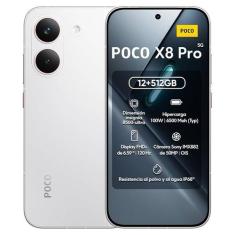 Celular Smartphone Xiaomi Poco X8 Pro 512GB, 12GB RAM, 5G, Tela 6,67 p
