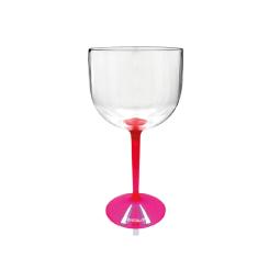 Taça Gin Bicolor Rosa de Acrílico